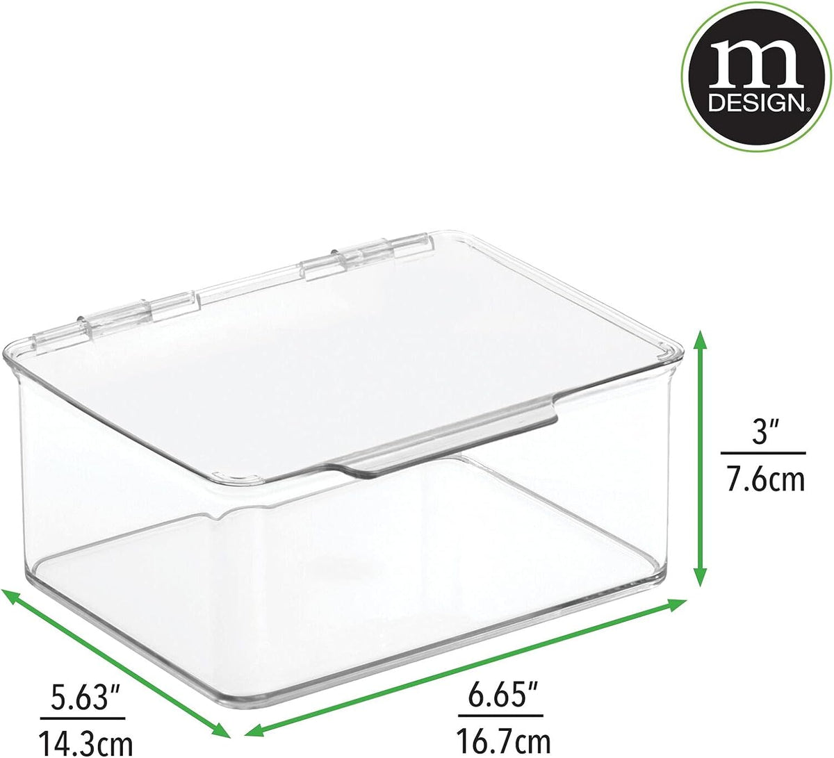 Clear Plastic Storage Bin with Lid, 8 Pack U623