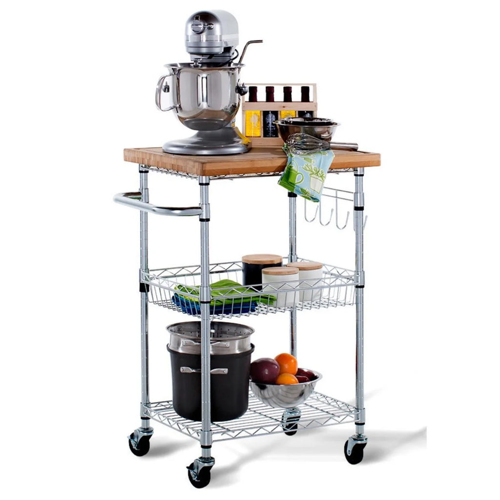 Bamboo Kitchen Cart E26726
