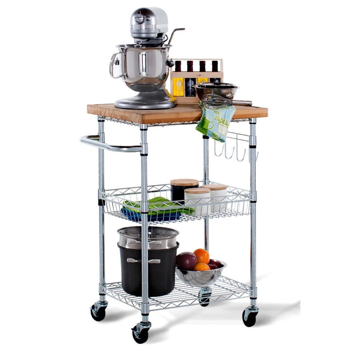 Bamboo Kitchen Cart E26726