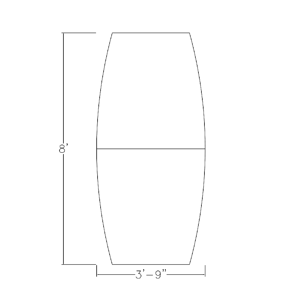 8 Ft Conference Table with Metal T-Bases M615127