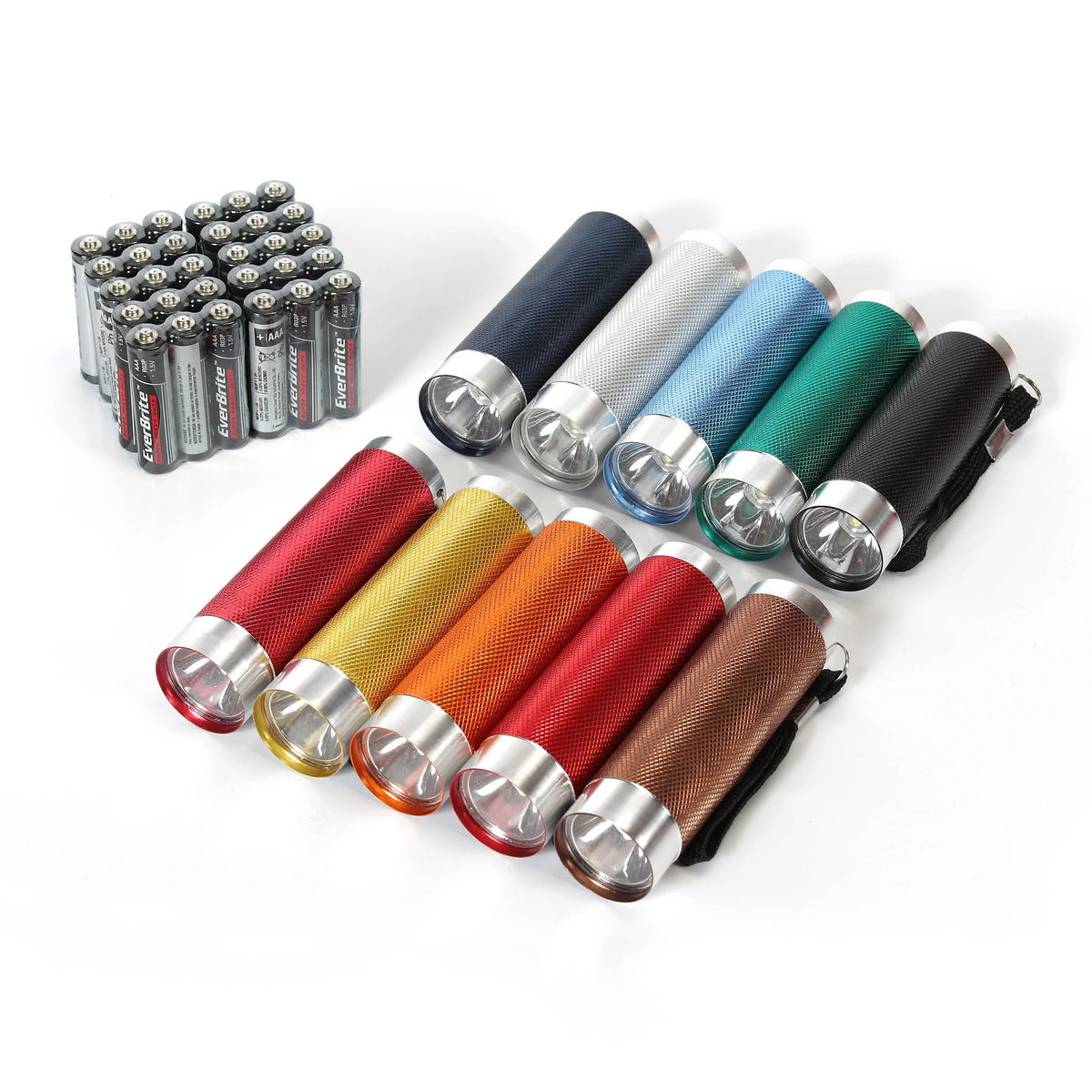 LED Flashlights 10-pack 50 Lumens Multicolor H664