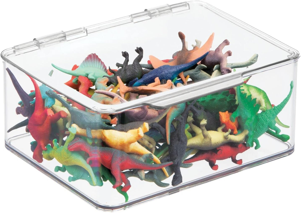 Clear Plastic Storage Bin with Lid, 8 Pack U623