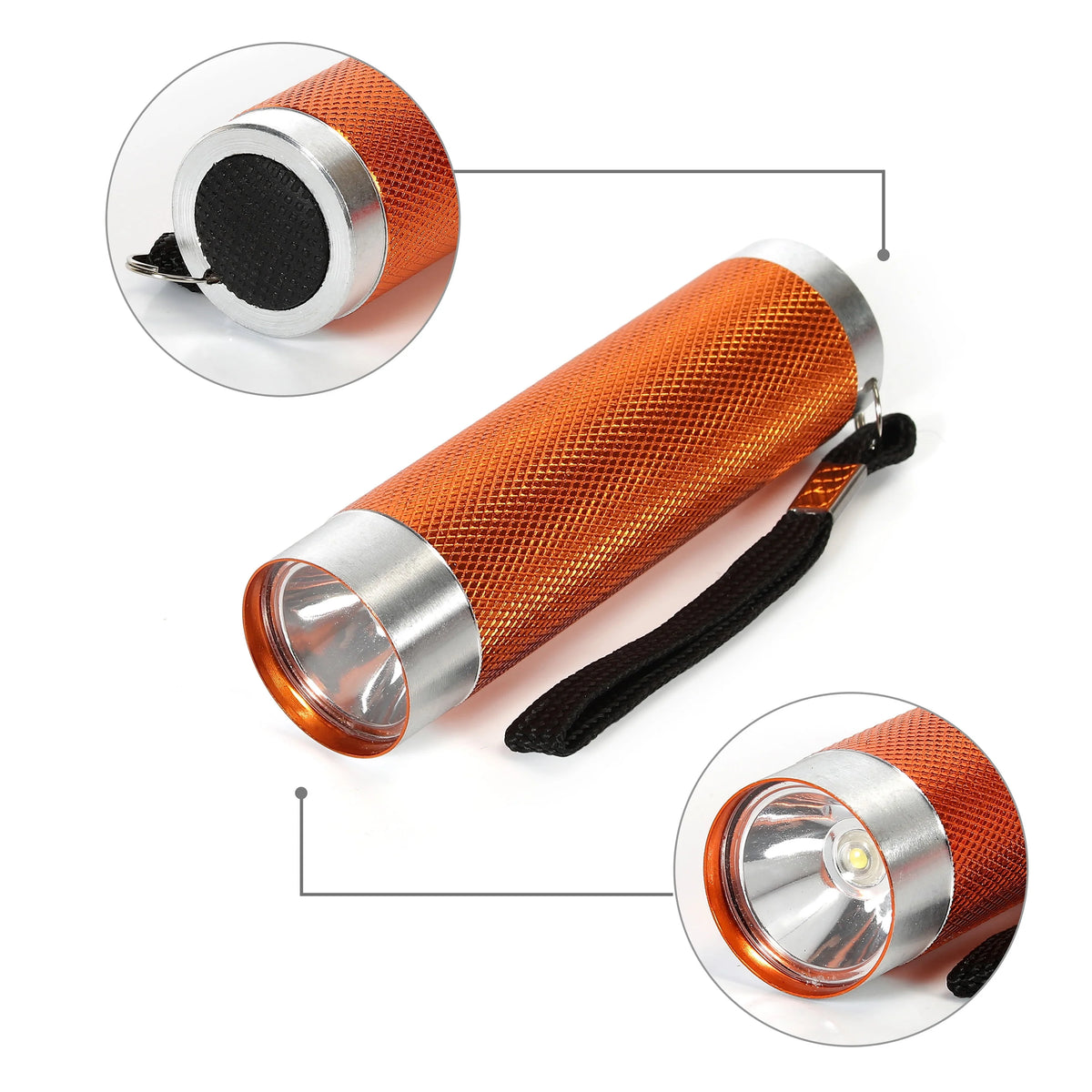 LED Flashlights 10-pack 50 Lumens Multicolor H664