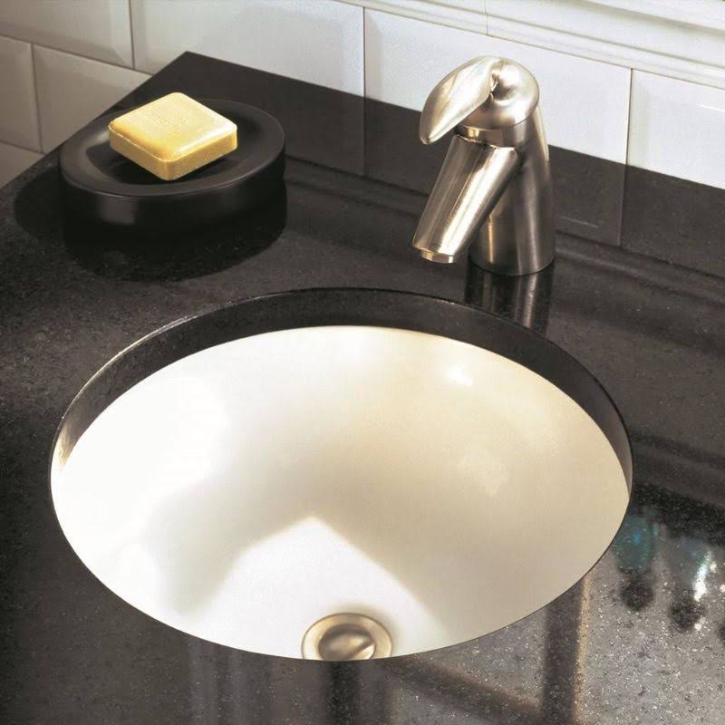 White Undermount Bathroom Sink M2892