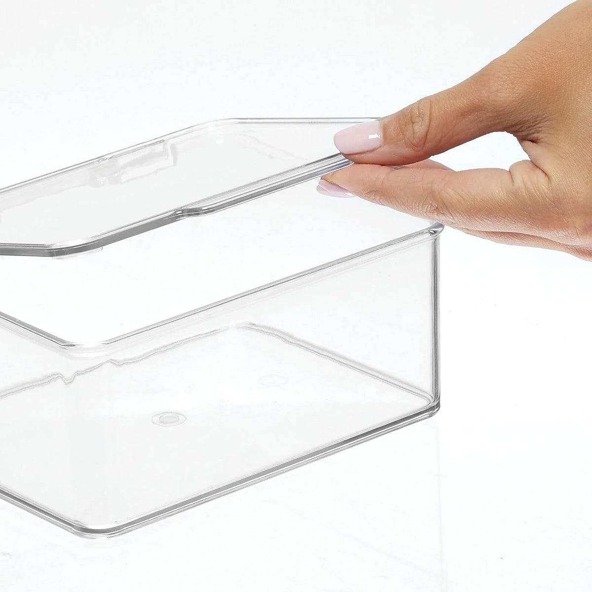 Clear Plastic Storage Bin with Lid, 8 Pack U623