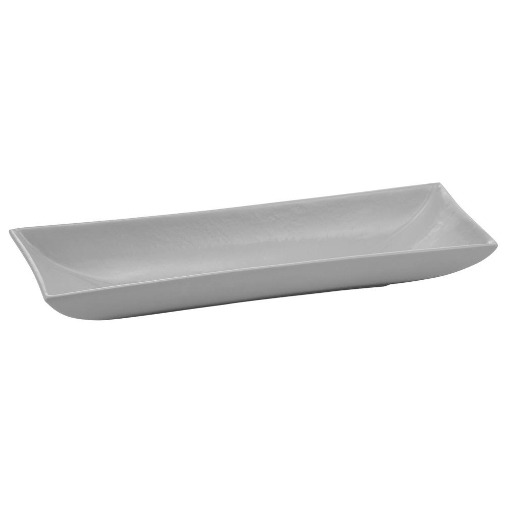 Gray Cast Aluminum Flared Rectangular Platter U227293
