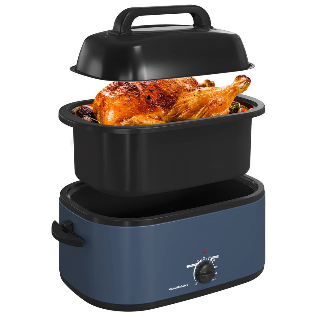 24 Quart Electric Roaster Oven with Self-Basting Lid A69859