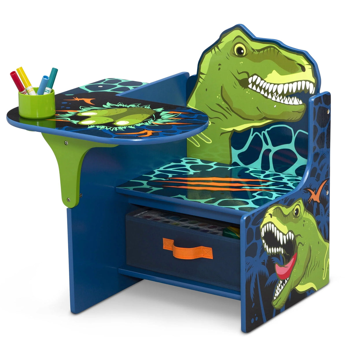 Dinosaur Chair Desk with Storage Bin I7787
