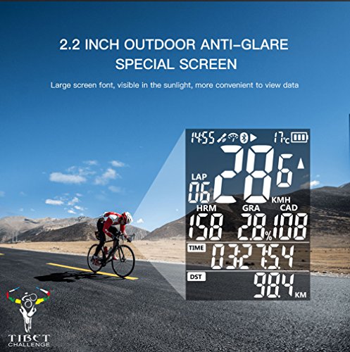 GPS Bike Computer Wireless Cycling Computer with ANT+ Function Bike Speedometers Cycle Computer with Bike Mount Y7908