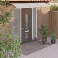 Gray Polycarbonate Door Canopy X532