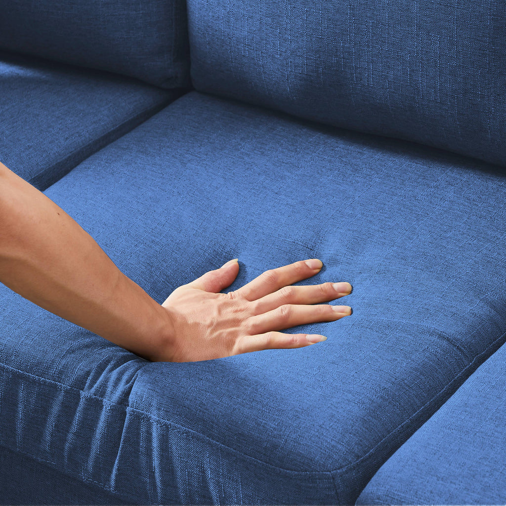 72 inch L-Shape Sectional Sofa with Two Pillows O860