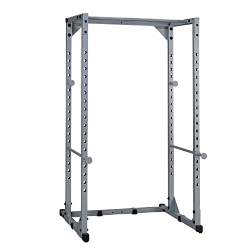 Adjustable Heavy-Duty Steel Power Rack with Chin-Up Bar E3744