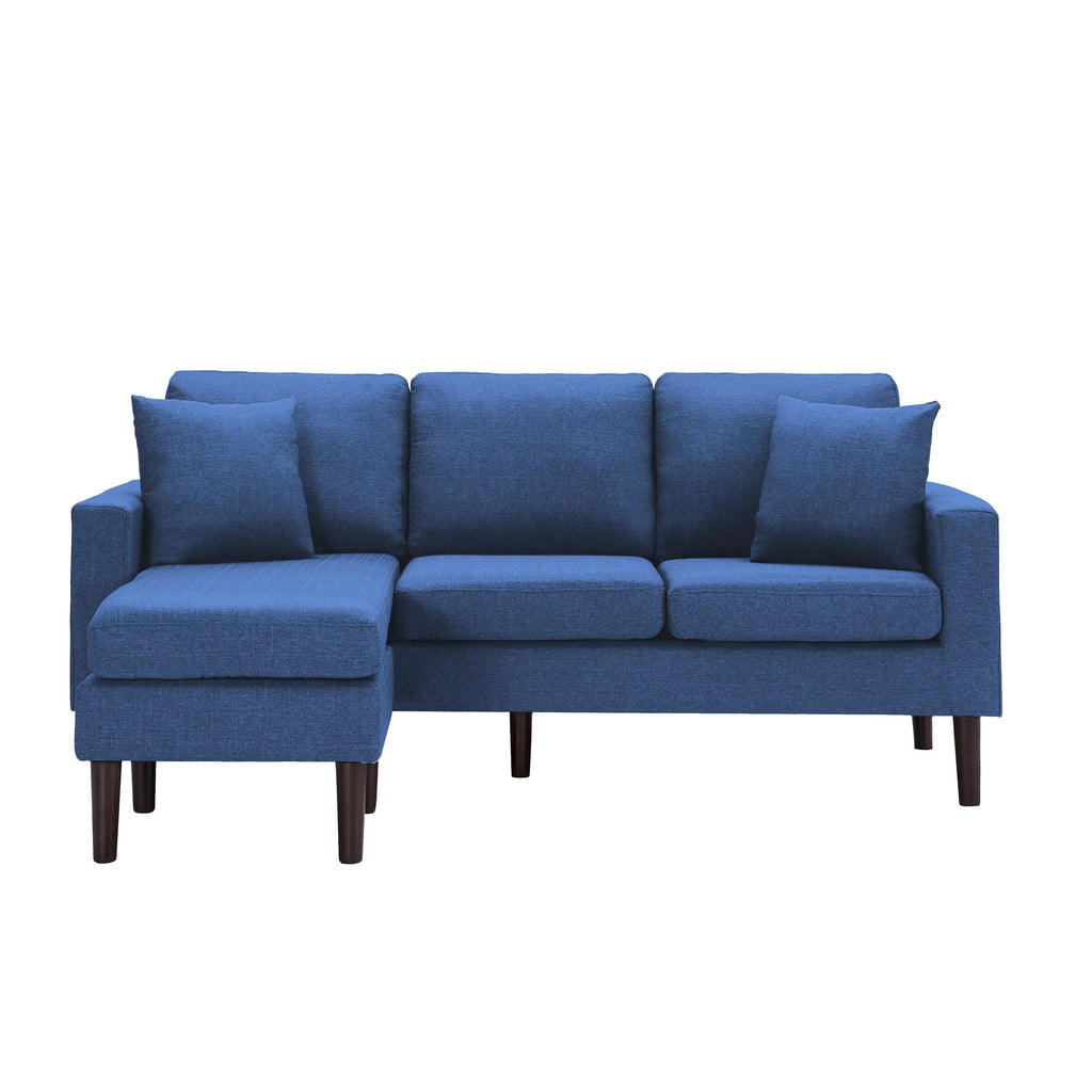 72 inch L-Shape Sectional Sofa with Two Pillows O860